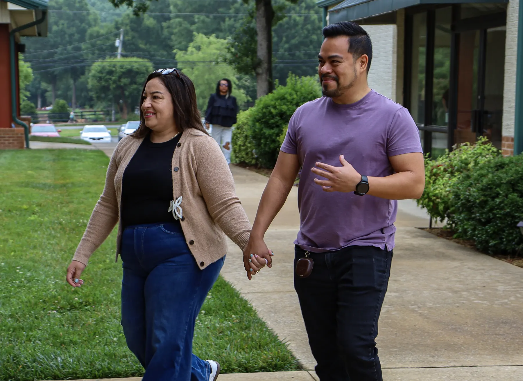 A couple arriving for Sunday at Next Level Church